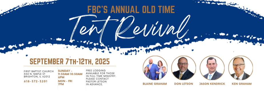 First Baptist Church 2025 Tent Revival