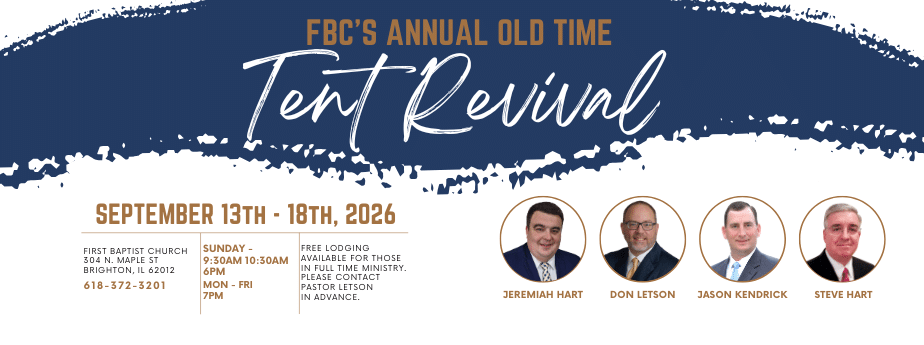 First Baptist Church 2025 Tent Revival
